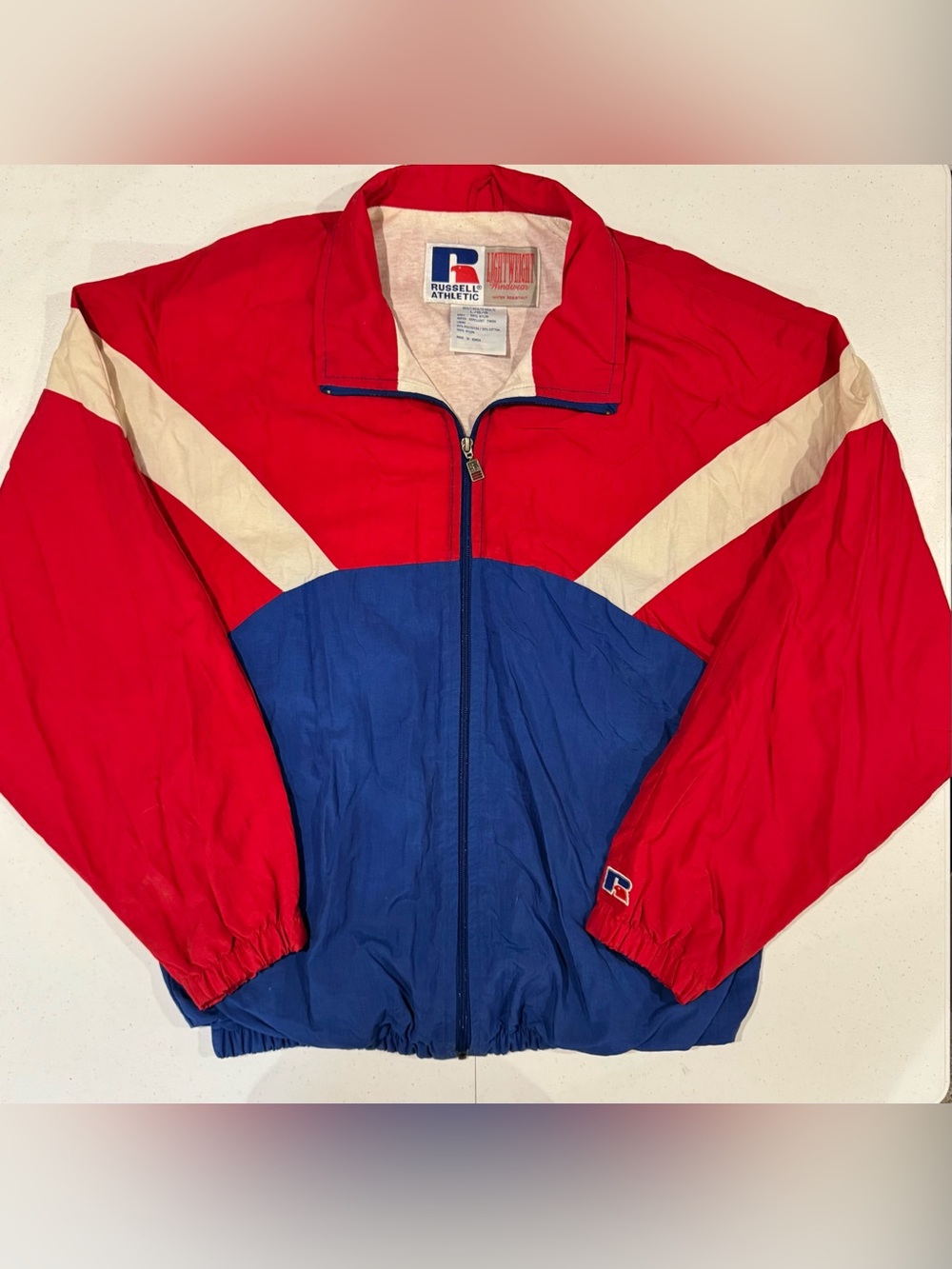 Vintage 90’s Russell Athletic Windbreaker Jacket size large